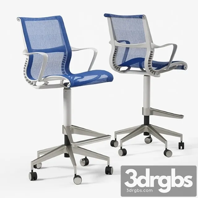 Herman miller setu stool 2 3D Model Download