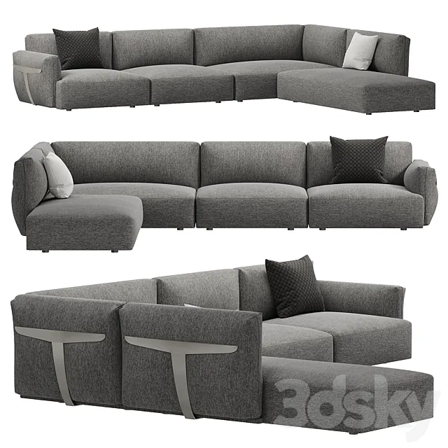 Herman Sofa by Natuzzi 3D Model Herman Sofa by Natuzzi 3D Model