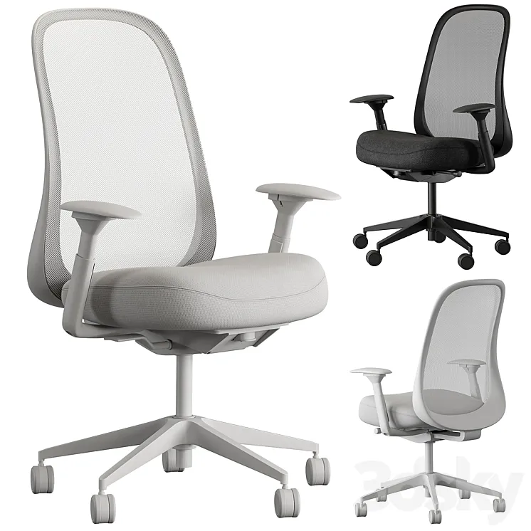 HermanMiller Lino – Office Chair Set 27 3D Model Free Download