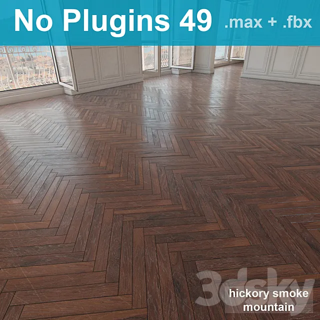 Herringbone parquet scratched 49 (without the use of plug-ins) 3D Model Herringbone parquet scratched 49 (without the use of plug-ins) 3D Model