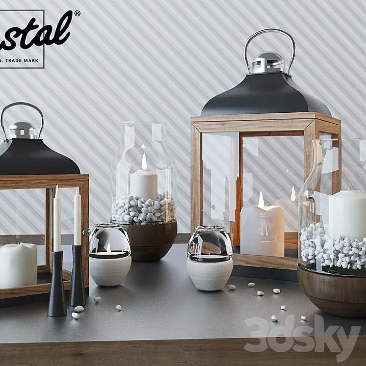 Herstal candle 3D Model