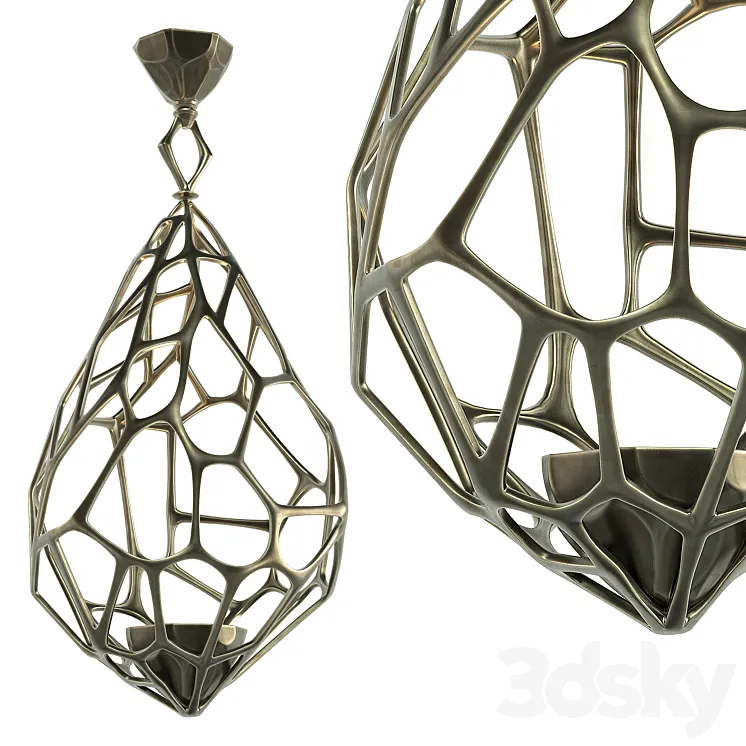 Herve van der Straeten Luster a Facettes 3D Model Free Download