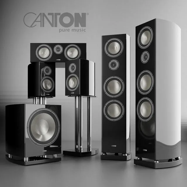 Hi-Fi speaker set Canton Vento 3D Model