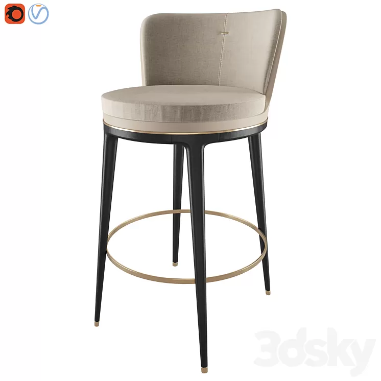 HICKS – Bar Stool 3D Model HICKS – Bar Stool 3D Model