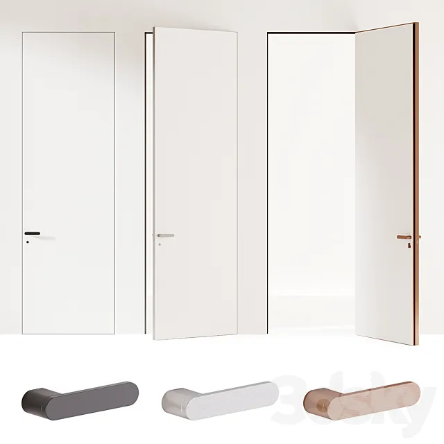 Hidden doors Piu Design 3D Model