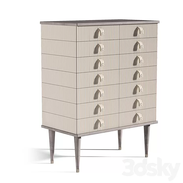 High chest of drawers Cipriani Homood Cocoon High chest of drawers 3D Model High chest of drawers Cipriani Homood Cocoon High chest of drawers 3D Model