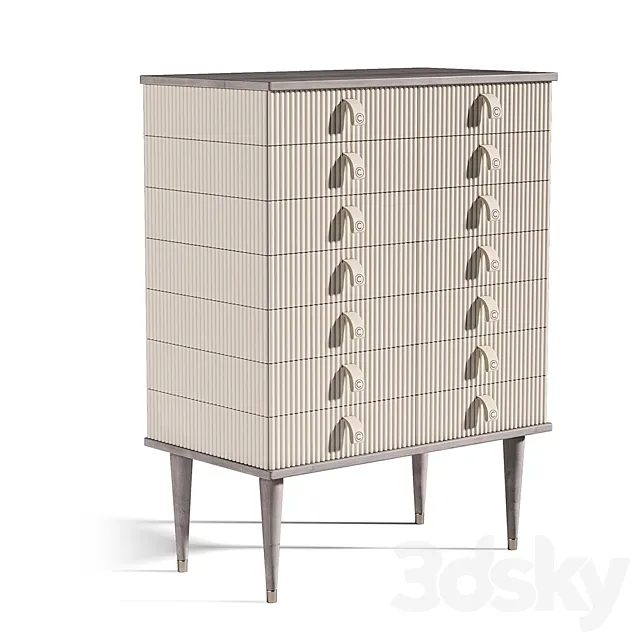 High chest of drawers Cipriani Homood Cocoon High chest of drawers 3DModel High chest of drawers Cipriani Homood Cocoon High chest of drawers 3DModel