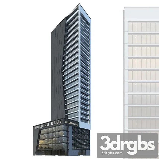 High Rise Office Building No 2 3D Model Download