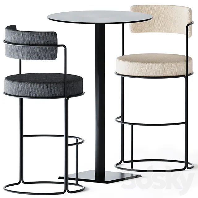 High Table Edge T by Colos 3D Model