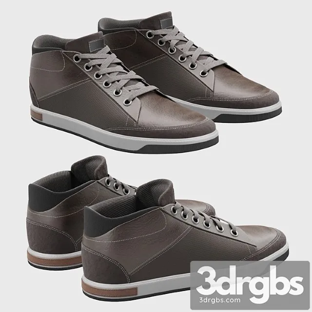 High-top sneakers 3D Model Download
