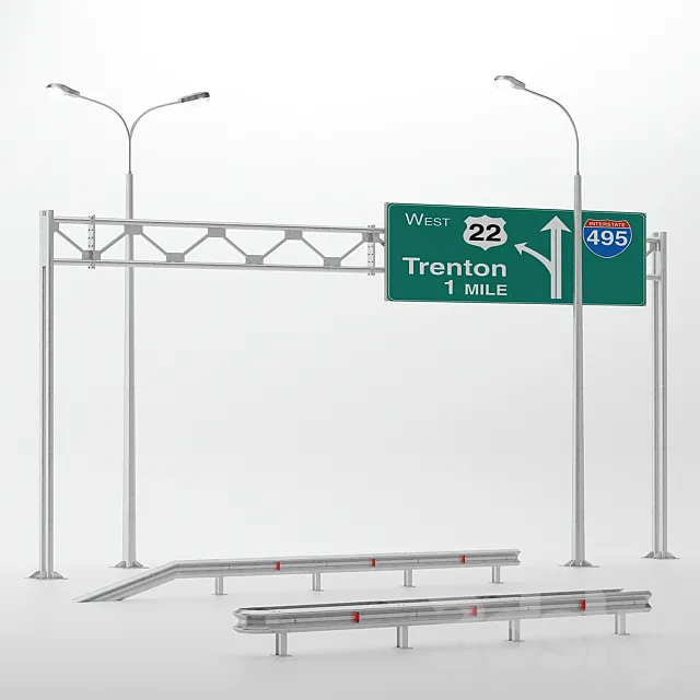 Highway kit 3D Model Highway kit 3D Model