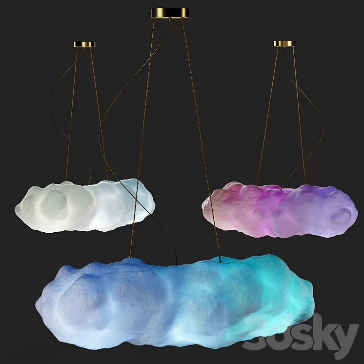 Сhildren’s lamp cloud 3D Model Free Download