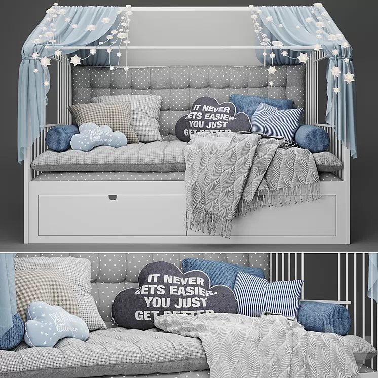 Сhildren’s bed – house 3D Model