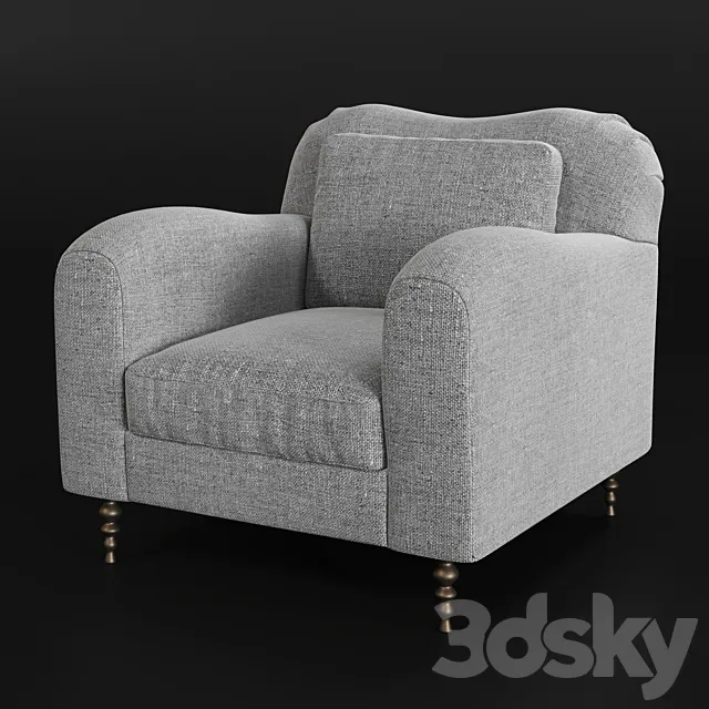 Hillcrest Lounge Chair by Kelly Wearstler 3DModel