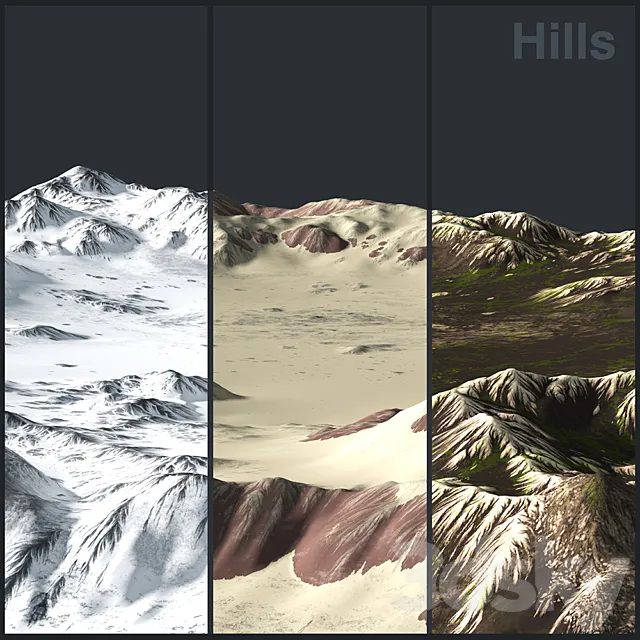 Hills 3D Model