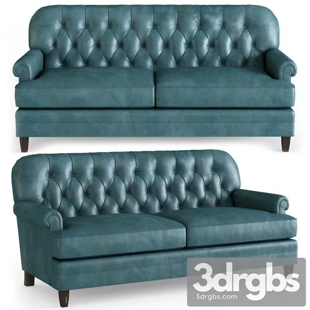Hillstead Leather Settee 3D Model Download Hillstead Leather Settee 3D Model Download