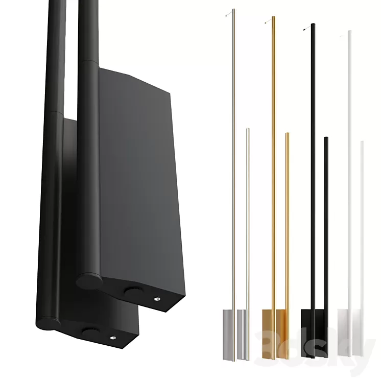 Hilow Line Wall Lamp by Panzeri 3D Model Free Download