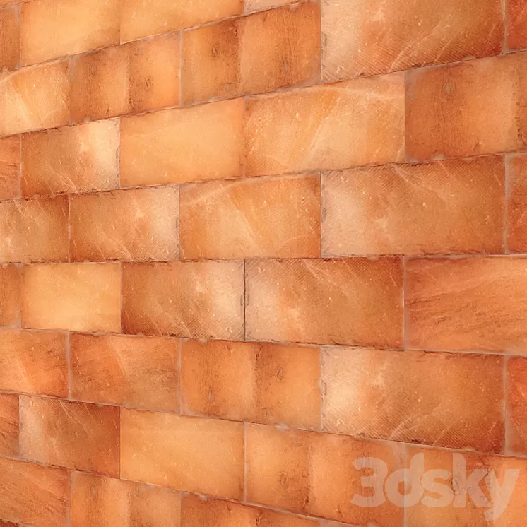 Himalayan salt wall 3D Model