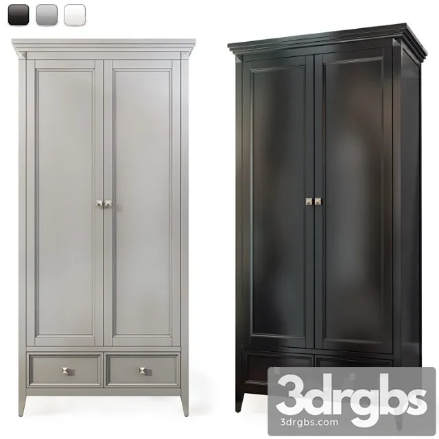 Hinged Wardrobe For Clothes RFS Brooklyn Vardrobe By Mebelmoskov 3D Model Download