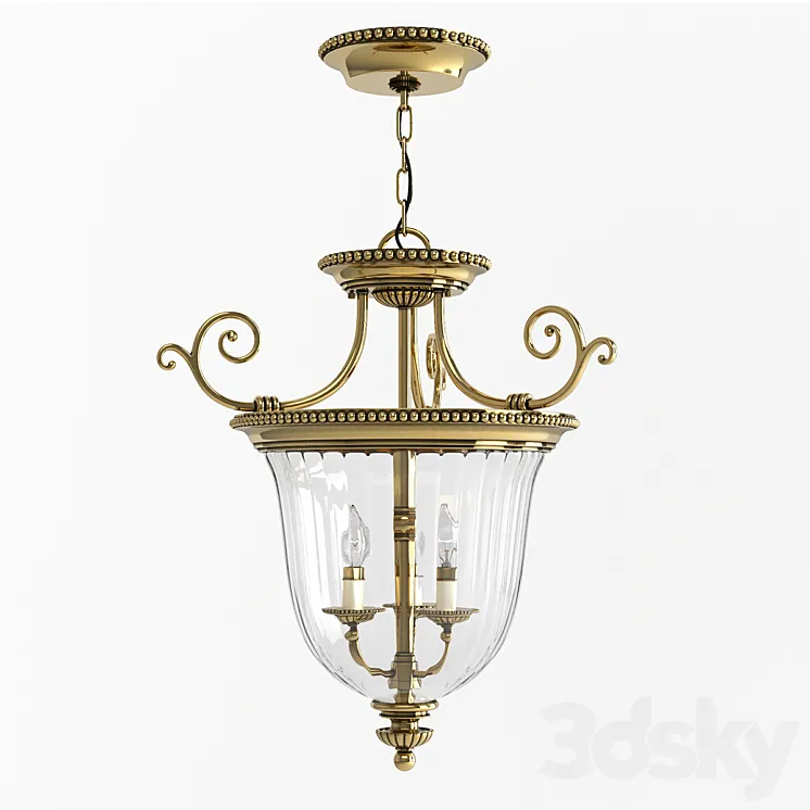 Hinkley Pendant lamp HK-CAMBRIDGE-PS 3D Model Free Download
