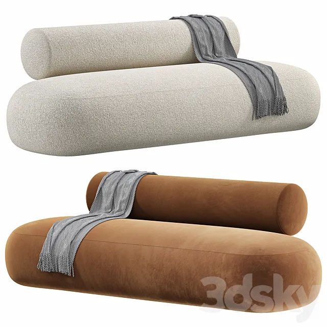 HIPPO SOFA BOUCLE by norr11 3D Model HIPPO SOFA BOUCLE by norr11 3D Model
