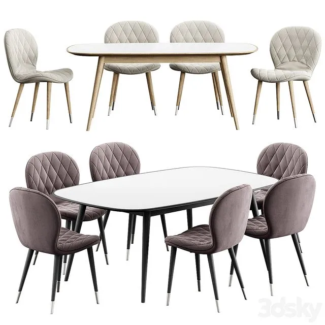 Hiro chair Konyshev HER 042 G Table 3D Model Hiro chair Konyshev HER 042 G Table 3D Model