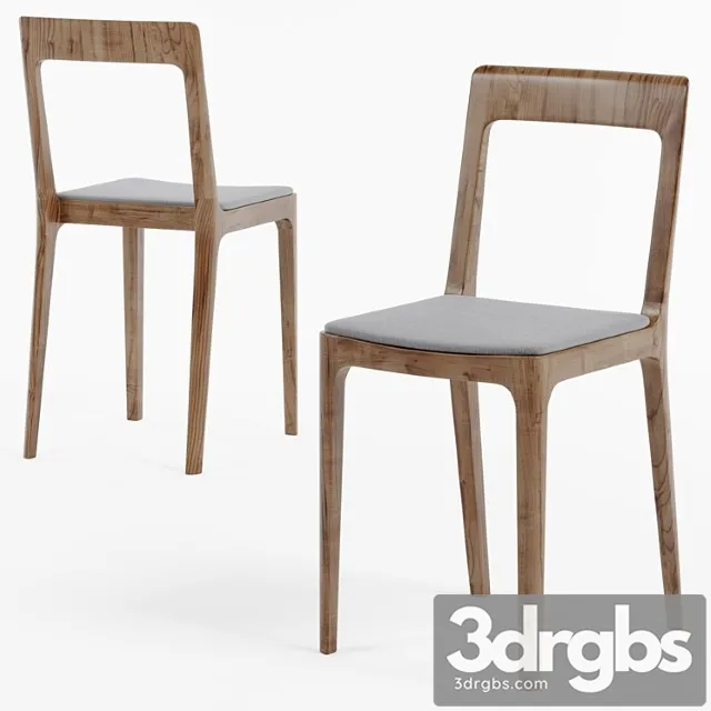 Hiroshima maruni side chair 2 3D Model Download