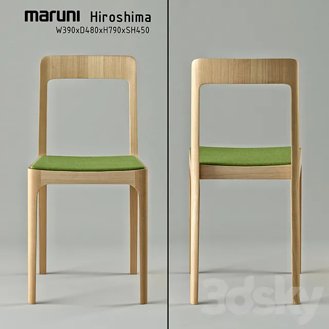 Hiroshima_Maruni_Dining_chair 3DModel
