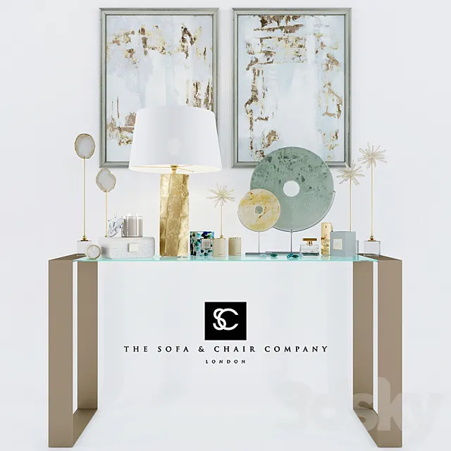 HIRST CONSOLE and DECOR (SC) 3DModel HIRST CONSOLE and DECOR (SC) 3DModel