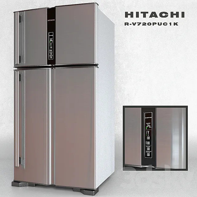 HITACHI R-V720PUC1K 3DModel