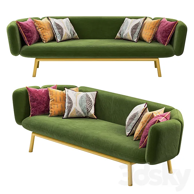 Hive Modern – 2.5 Sofa by Jules Wagemans 3D Model Hive Modern – 2.5 Sofa by Jules Wagemans 3D Model
