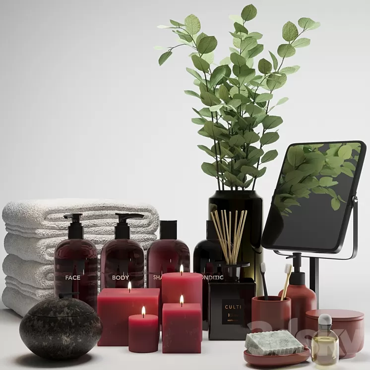 H&M Bathroom set 3D Model