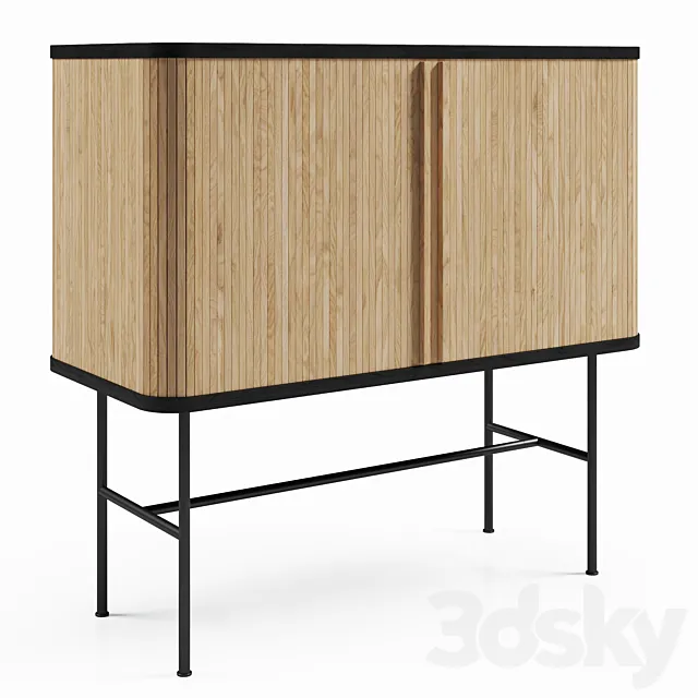 H&M Cabinet with shutter doors 3DModel H&M Cabinet with shutter doors 3DModel