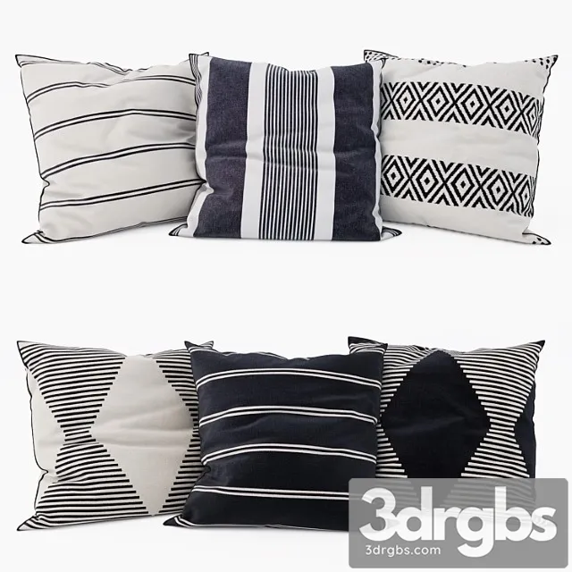 HM Home Decorative Pillows Set 19 3D Model Download HM Home Decorative Pillows Set 19 3D Model Download