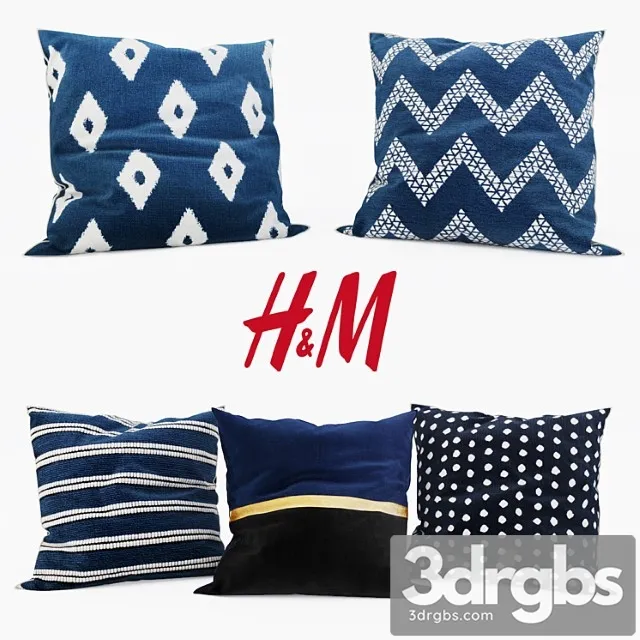 HM Home Decorative Pillows set 3 3D Model Download HM Home Decorative Pillows set 3 3D Model Download