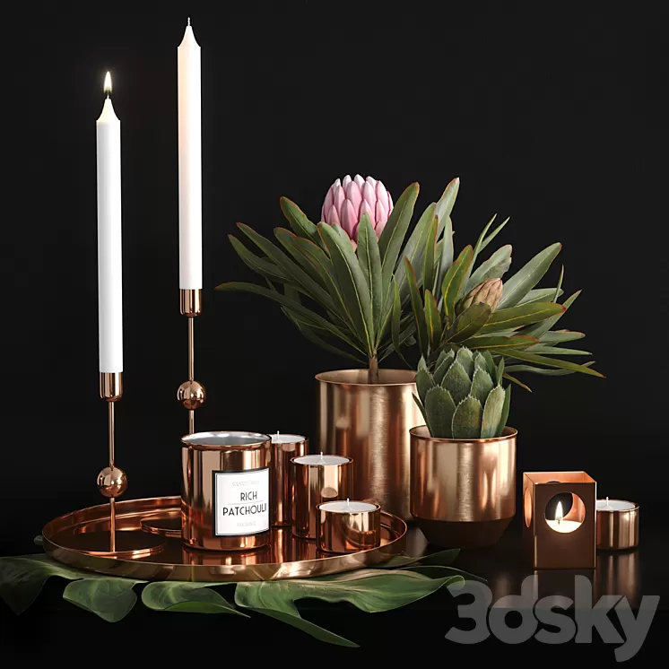 H&M HOME Decorative Set 3D Model