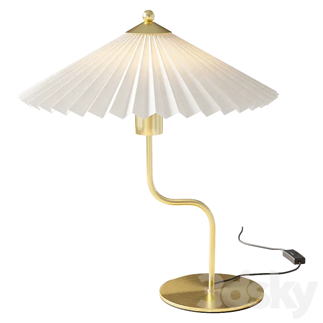 H&M Home Table lamp with pleated shade 3D Model H&M Home Table lamp with pleated shade 3D Model