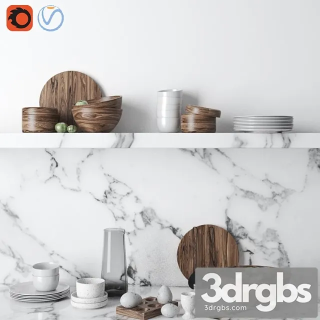 Hm Kitchen Set 1 3D Model Download