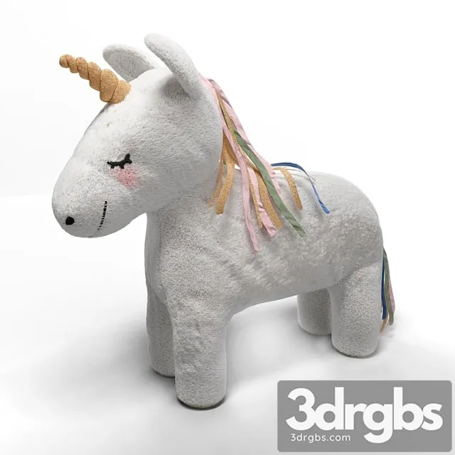 HM Unicorn Toy 3D Model Download