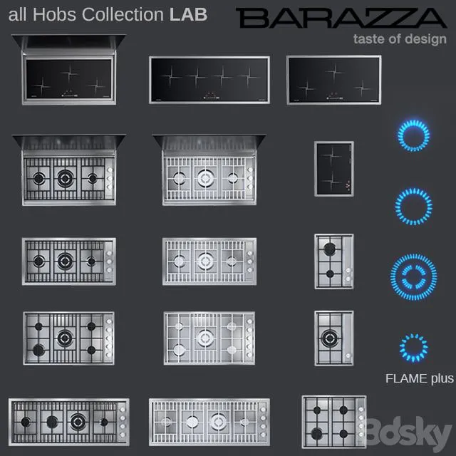 hob by Barazza – full LAB Collection 3D Model