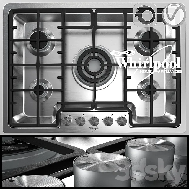 Hob by Whirlpool AKM 487 IX 3D Model