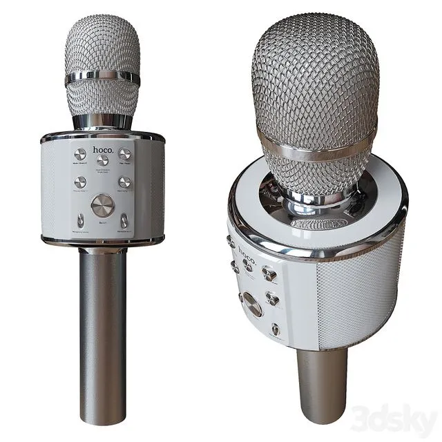 Hoco BK3 Bluetooth Karaoke Microphone 3D Model
