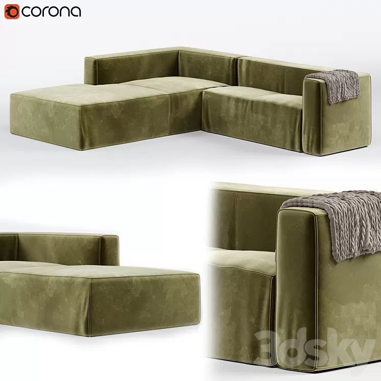 Hoek l sofa 3D Model