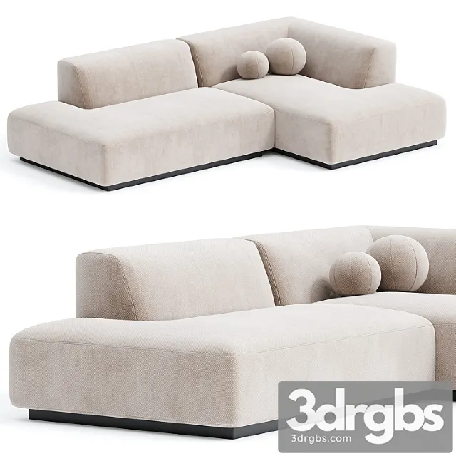 Hoekbank in Jaspee Stof Jacopo 3D Model Download Hoekbank in Jaspee Stof Jacopo 3D Model Download