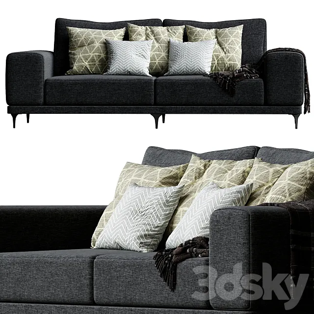 Hoff frankford sofa 3DModel Hoff frankford sofa 3DModel