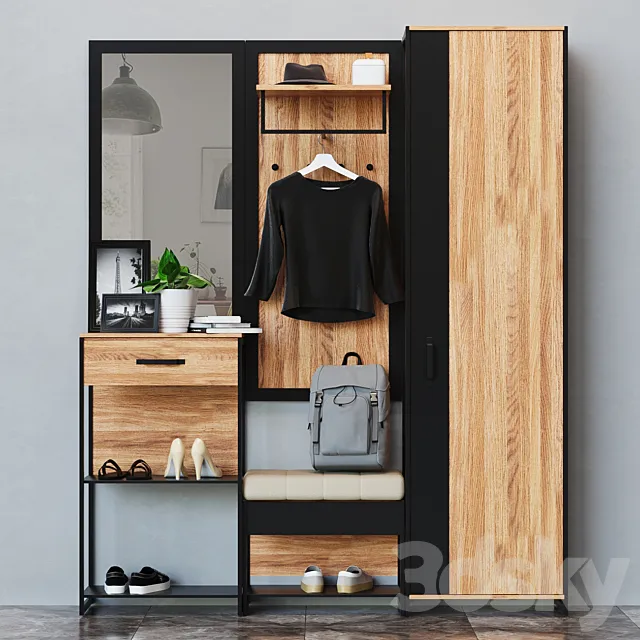 hoff hoff Hallway Techno 3D Model hoff hoff Hallway Techno 3D Model