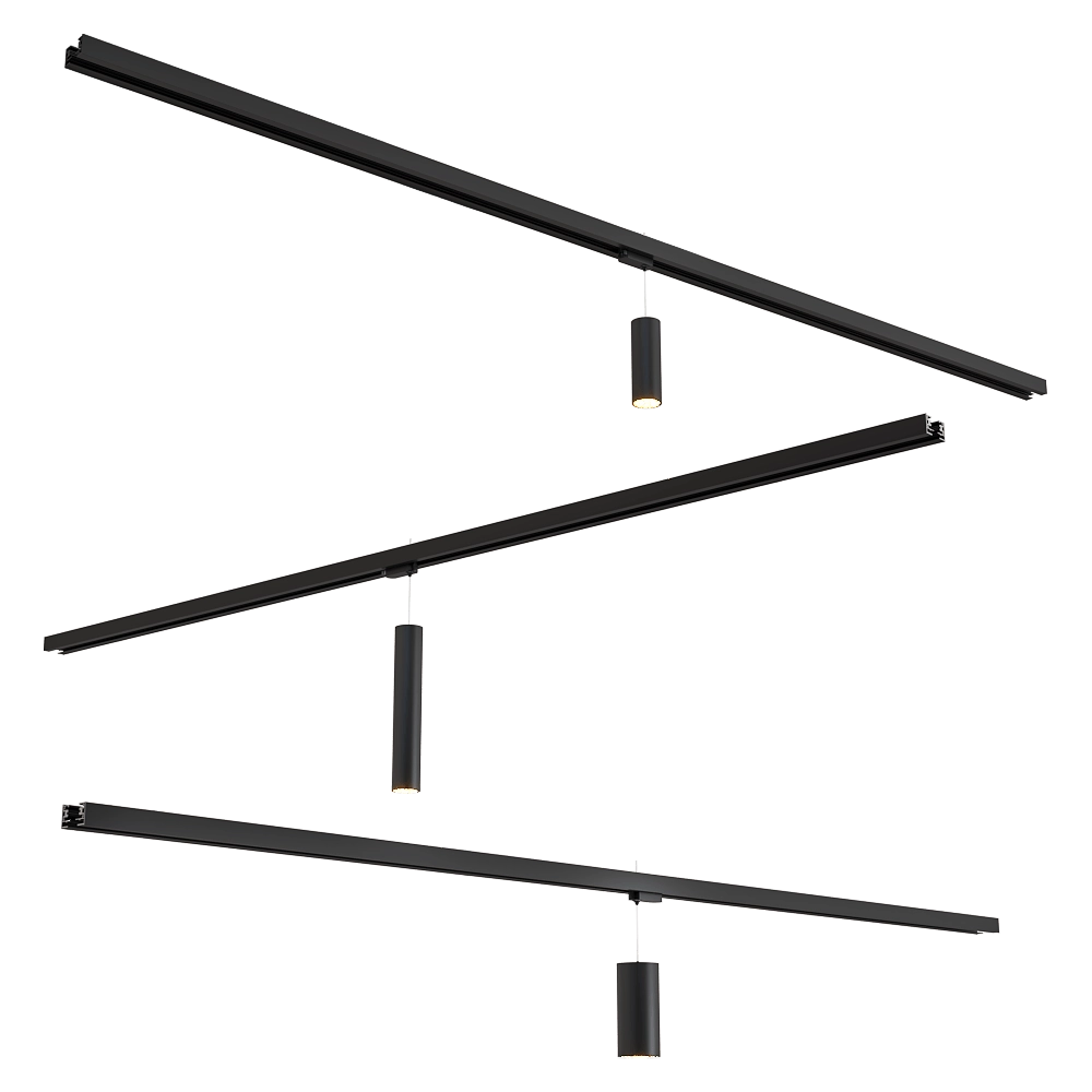 HOKASU – Track light Tube Hang TR2 3D Model HOKASU – Track light Tube Hang TR2 3D Model