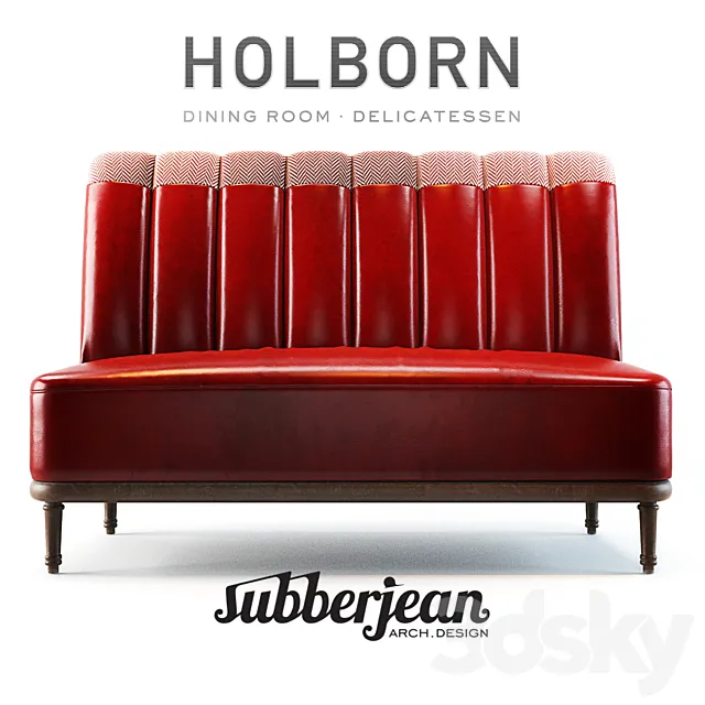 Holborn Dining Lounge Sofa 3DModel Holborn Dining Lounge Sofa 3DModel