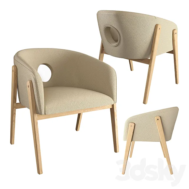 HOLE armchair by Sergey Makhno Product 3D Model HOLE armchair by Sergey Makhno Product 3D Model