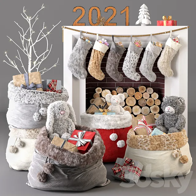 Holiday decor Restoration Hardware 3D Model